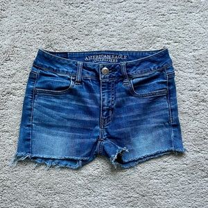 American Eagle high waisted denim shorts